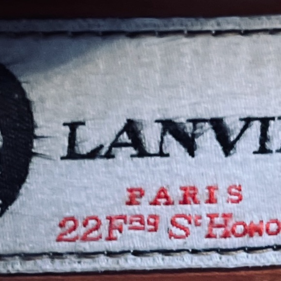 LANVIN PARIS red leather ballet flats Cap Toe US 8M Italy made Authenticated - Picture 9 of 10